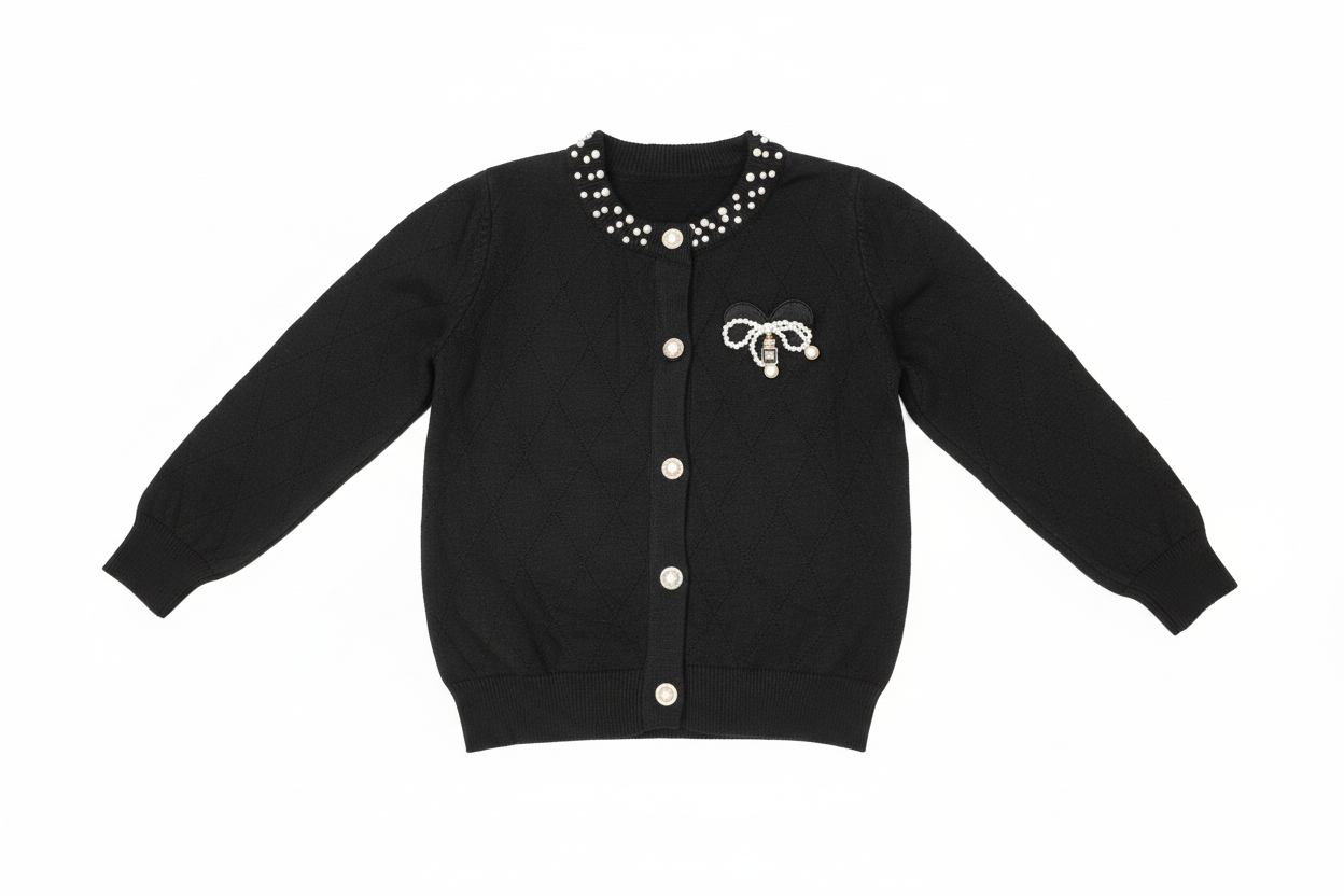 Black long-sleeved sweater