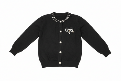 Black long-sleeved sweater