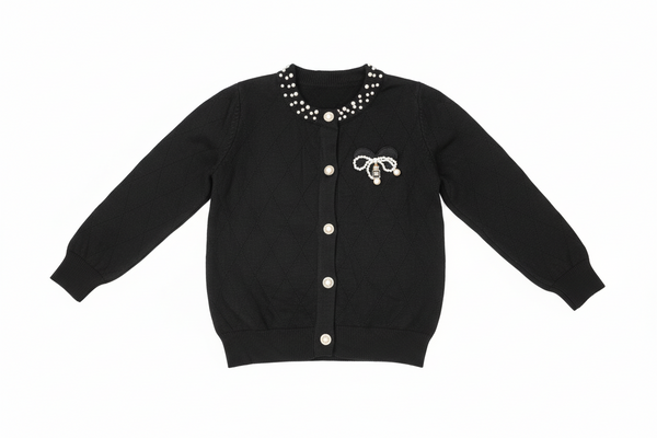 Black long-sleeved sweater