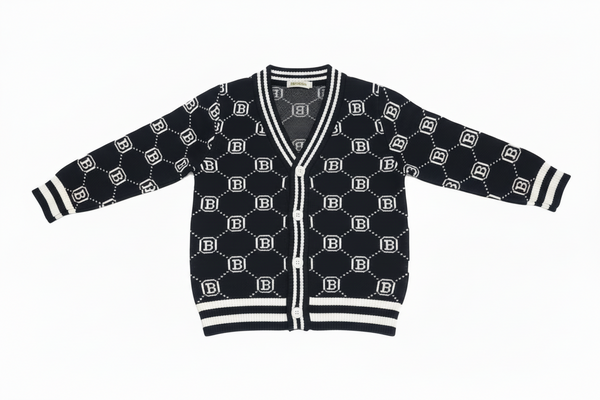Black patterned sweater