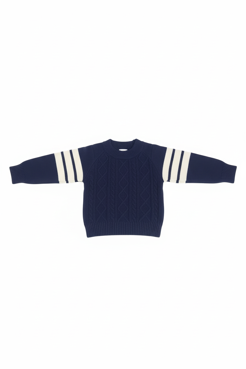 Navy blue stripped sweater