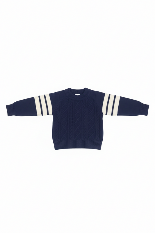 Navy blue stripped sweater
