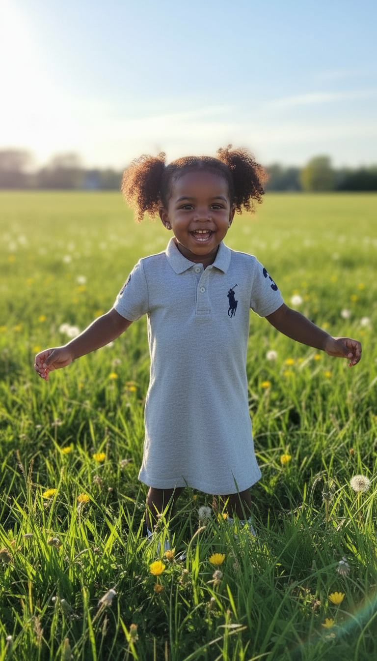 Girls polo dress ages 1 to 4 years