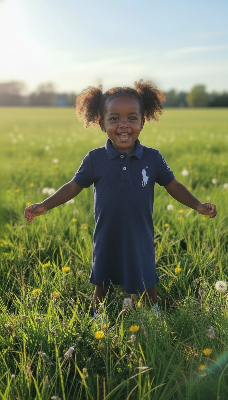Girls polo dress ages 1 to 4 years