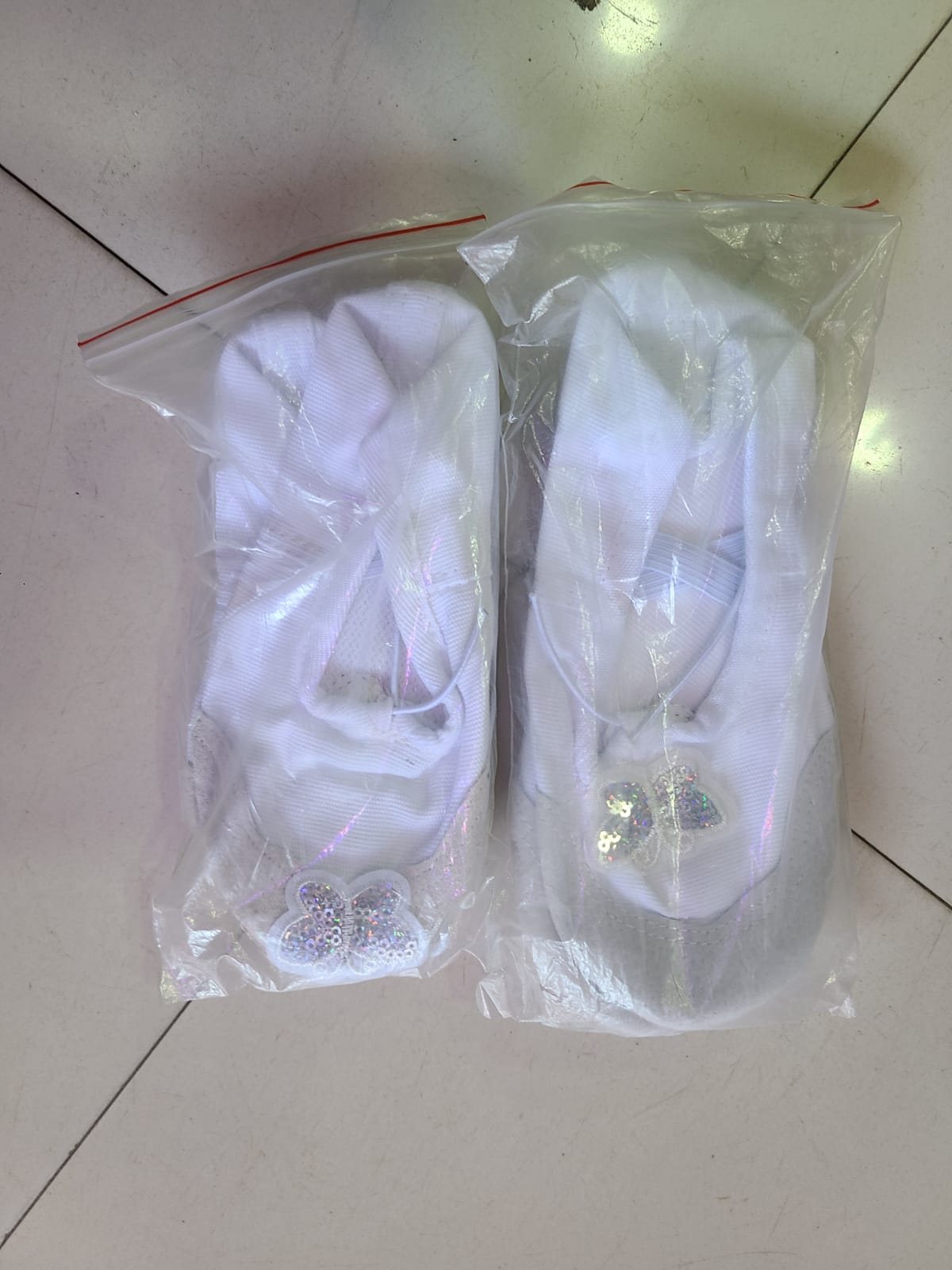 Girls Ballet Shoes | White & Pink | Sizes 28, 31 & 33 | Elegant & Comfortable
