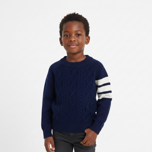 Boys stripped tripped sweater