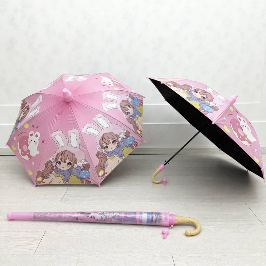 Girls Umbrella | Cartoon Rain Protection for Girls