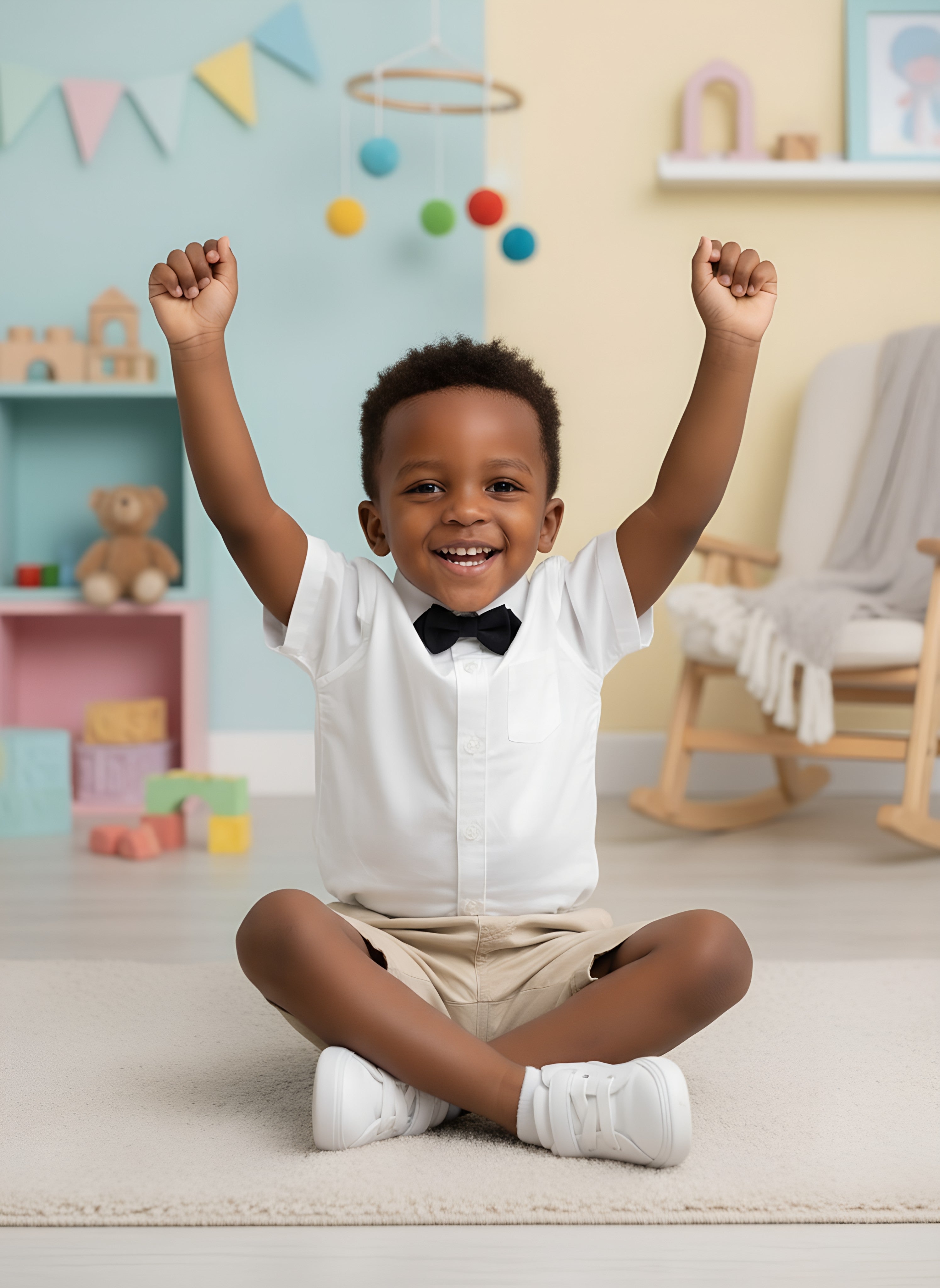 White & Blue Boys Official Bodysuit Shirt | Ages 3–6m