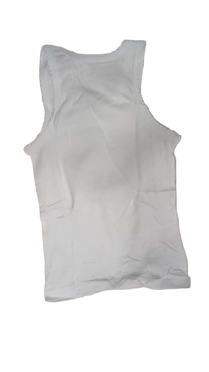 Yarrison Pure 100% Cotton Singlet Girls Vests | Ages 3–4, 7–8 Years