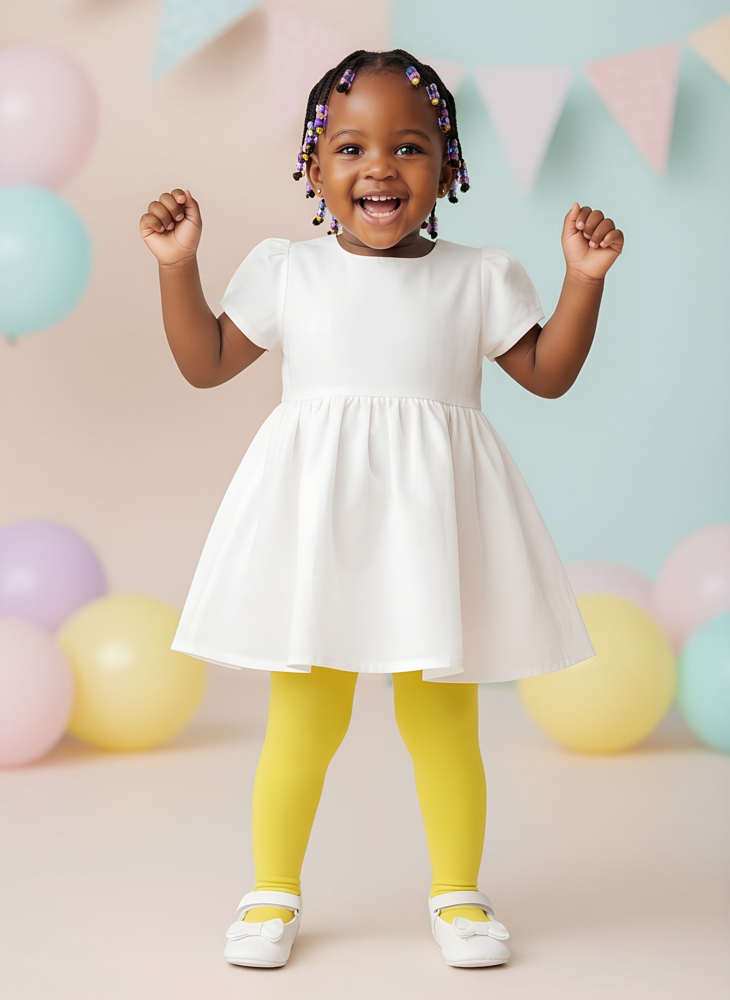 Yellow Light Stockings | Soft Cotton | Sizes 2–5m, 9–12m