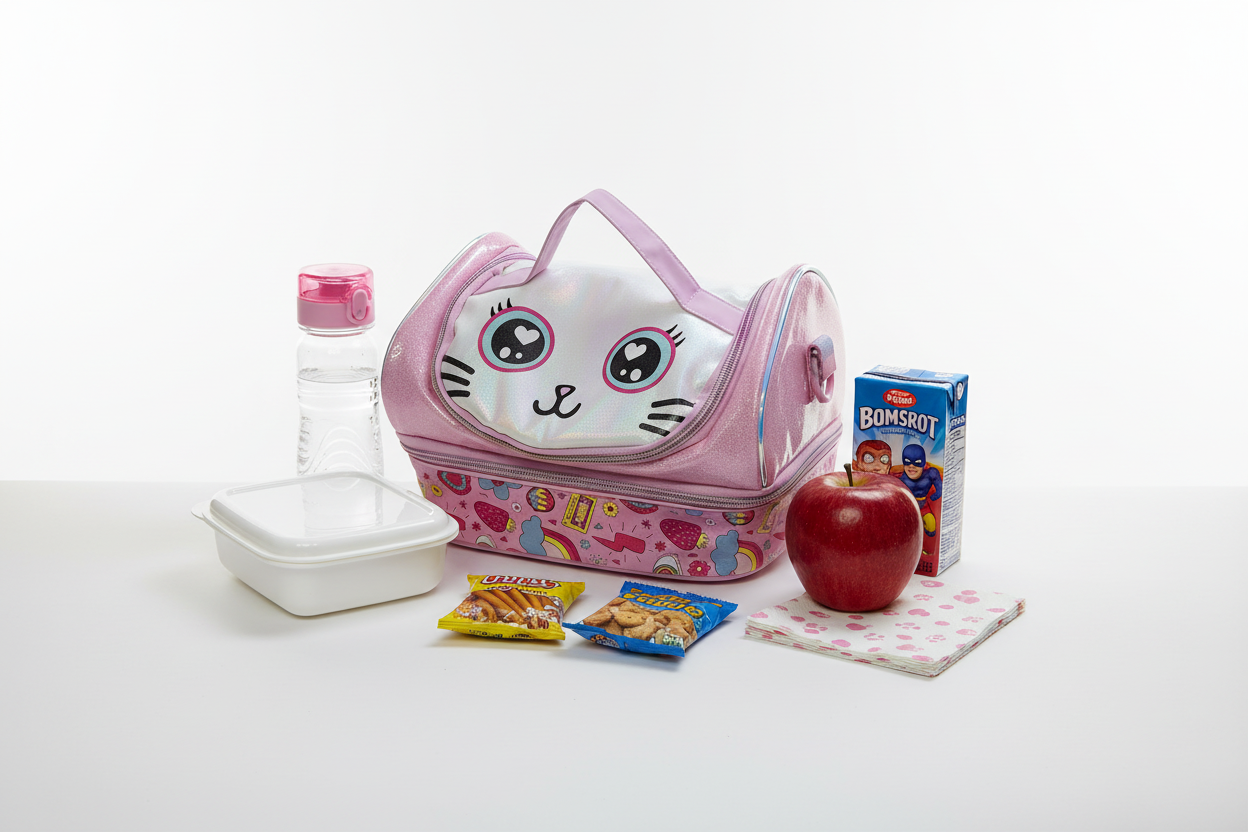 Cat-Themed Lunch Bag for Kids | Cute & Durable Lunch Carrier