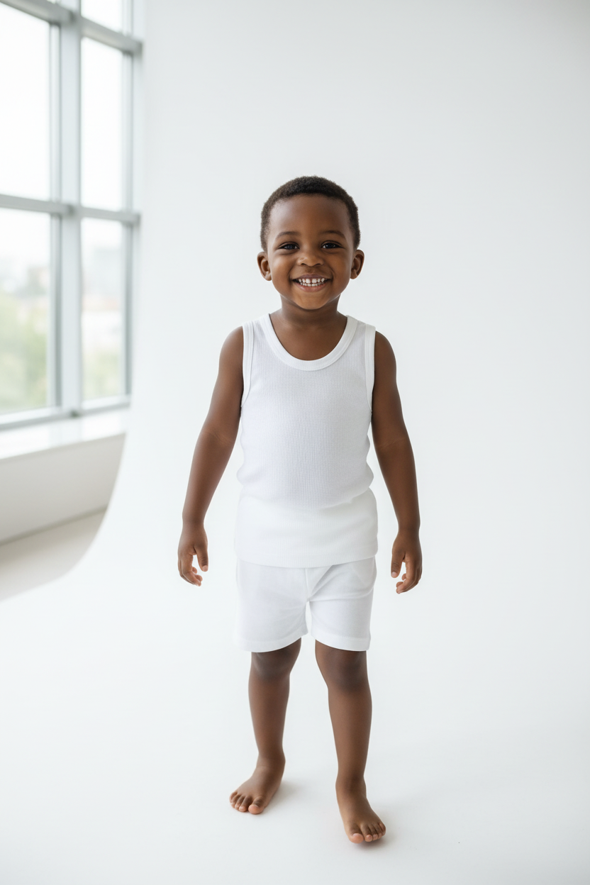 Yarrison 3-Pack Pure Cotton Boys Vests | Ages 3–12 yrs | Soft & Breathable