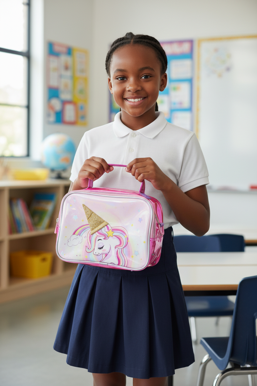 New Unicorn-Themed Lunch Bag for Girls | Cute & Durable Lunch Carrier