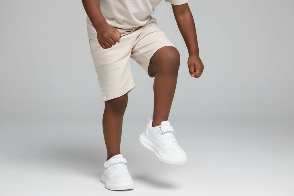 New White Sport Shoes for Kids | Comfortable & Durable Active Footwear