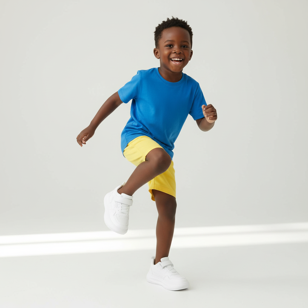 New White Sport Shoes for Kids | Comfortable & Durable Active Footwear