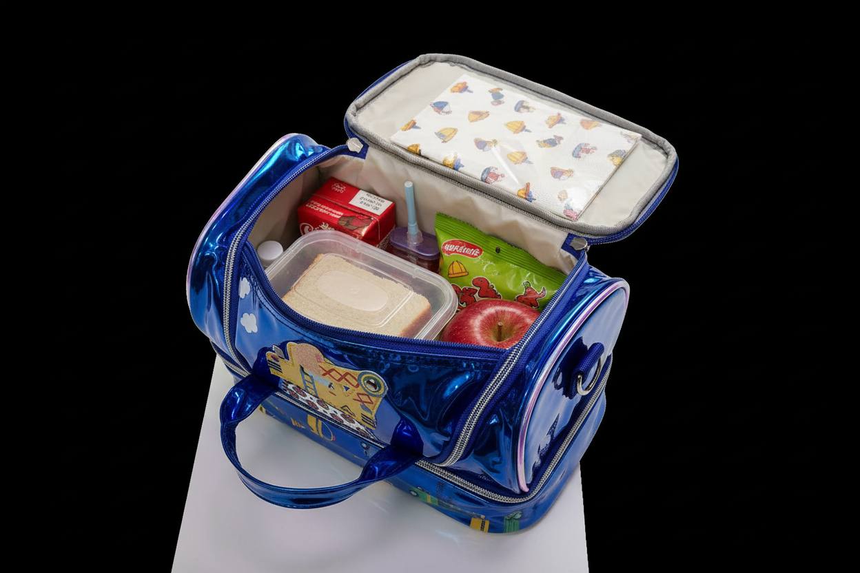 Excavator-Themed Lunch Bag for Kids | Durable & Spacious Lunch Carrier