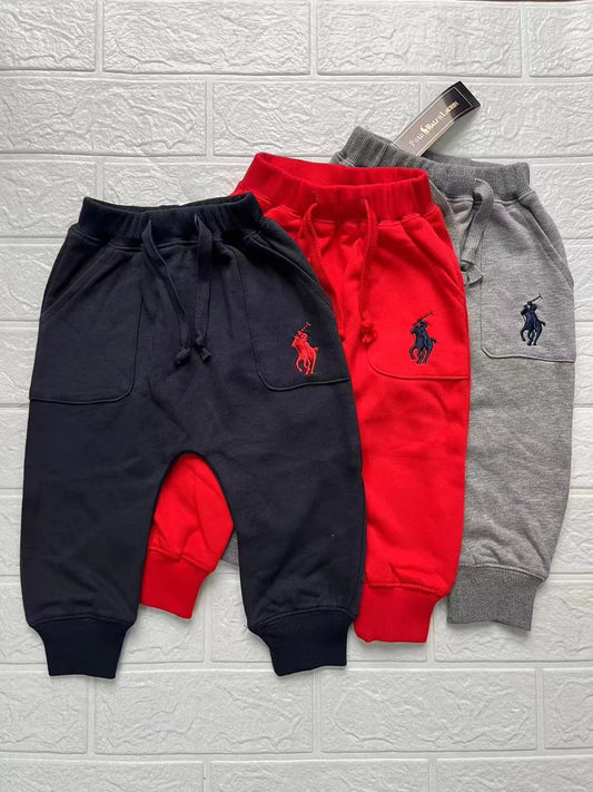 Navy blue polo sweatpants