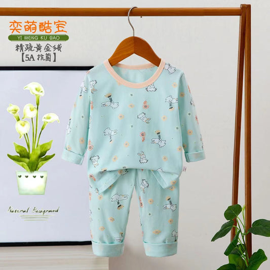 Green cozy pajamas