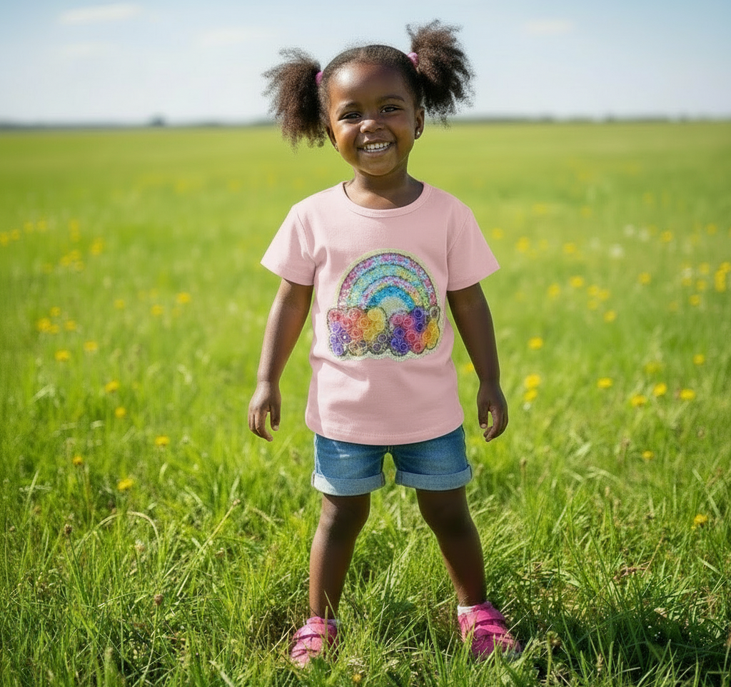 Girls funky rainbow T-shirt