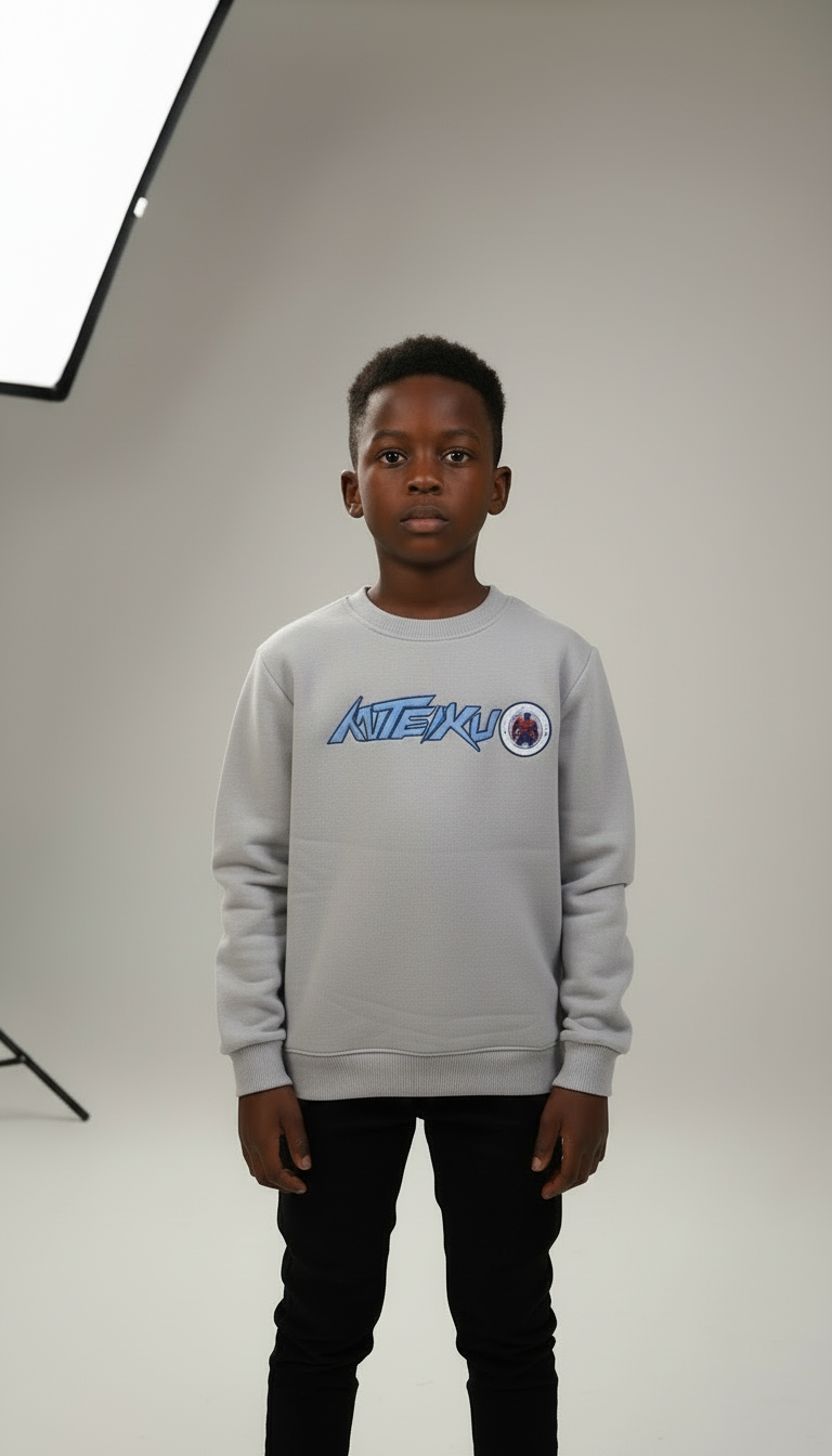 Boys sweat shirt with fleece lining