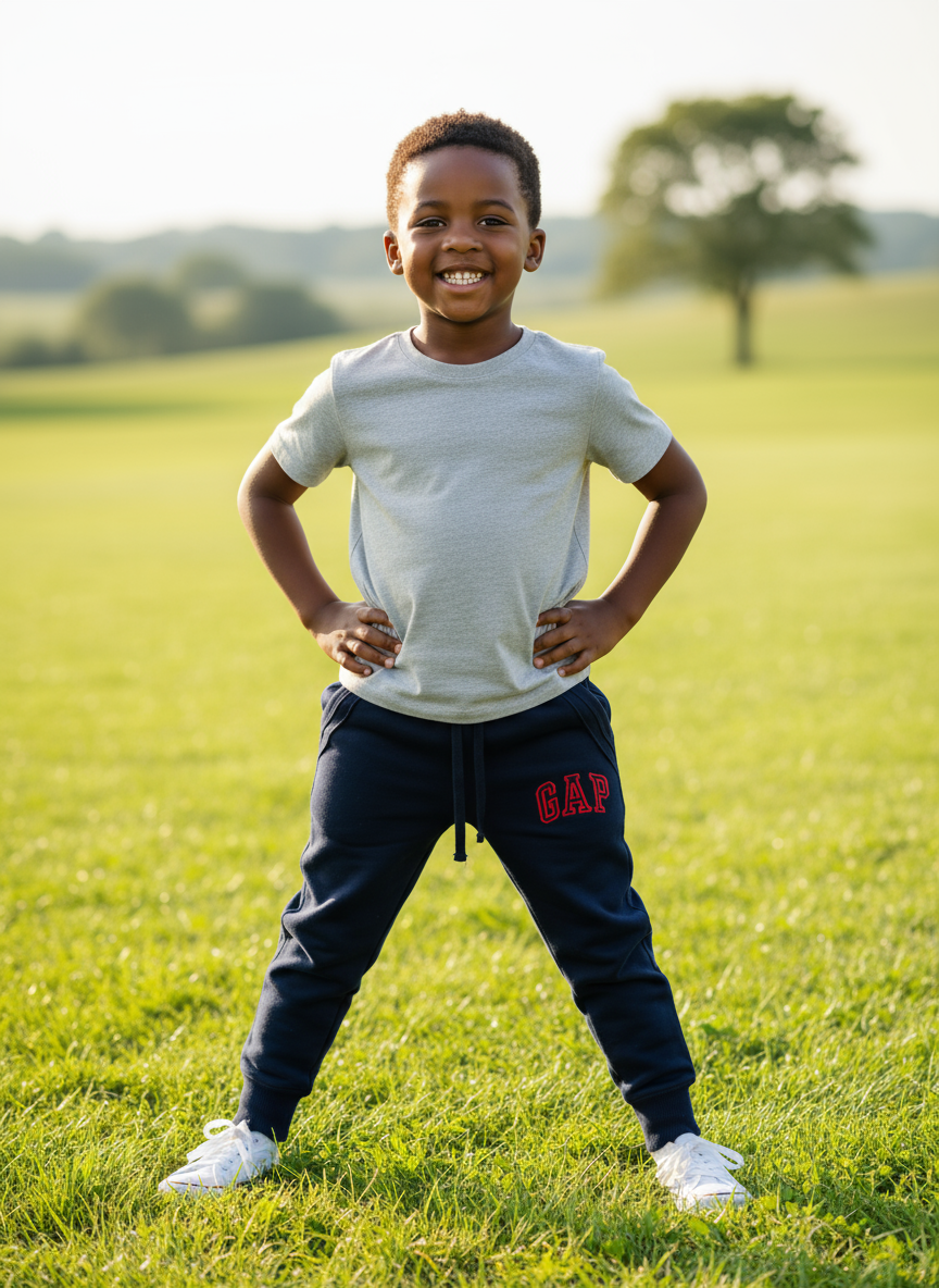 GAP Quality Sweatpants for Kids|  Grey & Blue | 4yrs - 12yrs