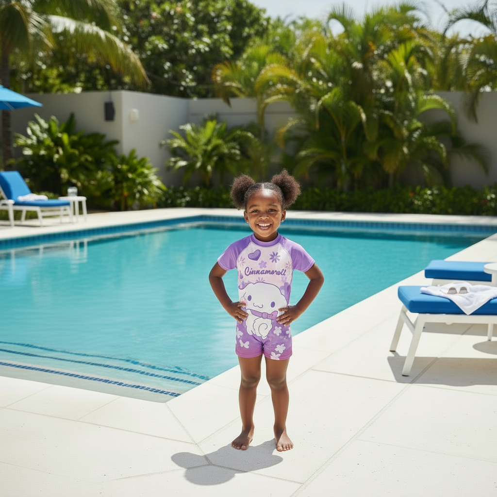 Girls’ Swimming Costumes | cinamol roll | Comfortable & Stylish Swimwear