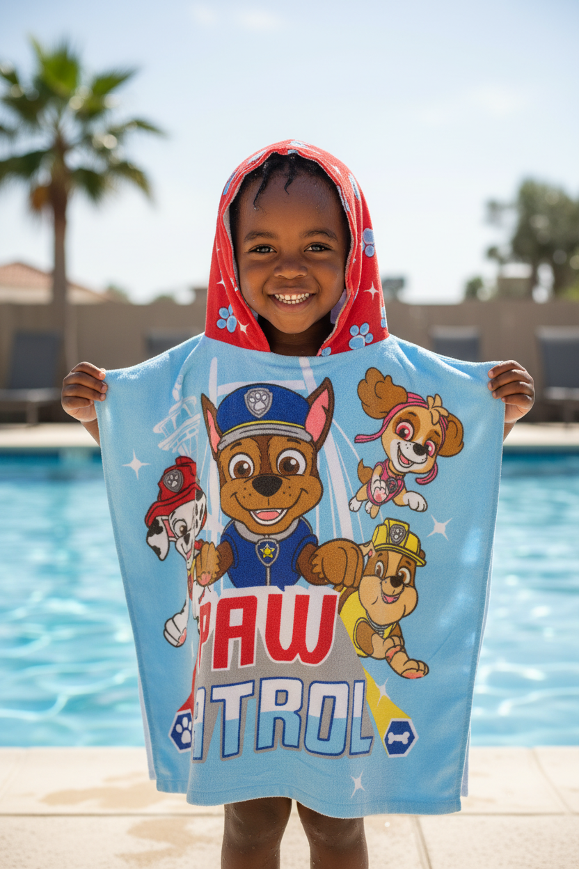 Kids Swimming Themed Towels | Quick Dry Soft Bath & Beach Towel for Boys