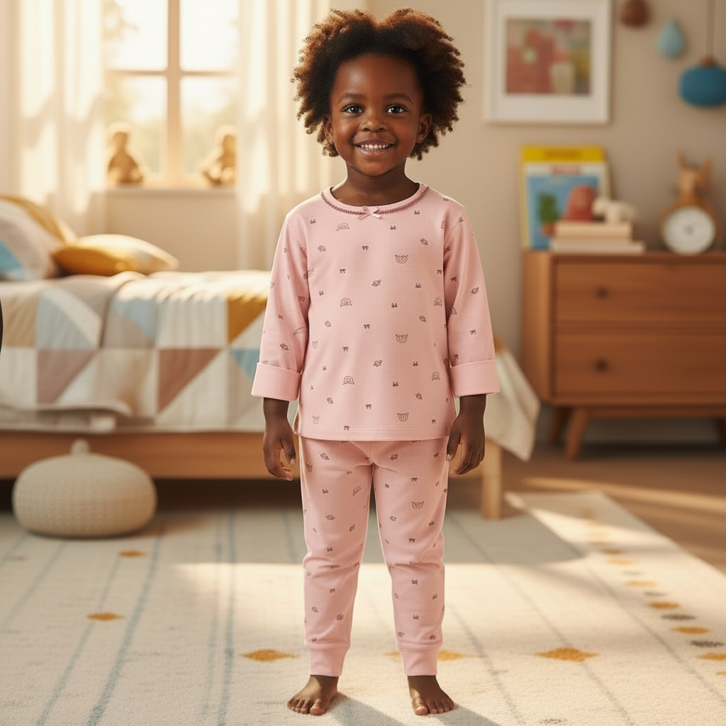 Kuromi Organic cotton pajamas for girls ages 24 months to 9 years