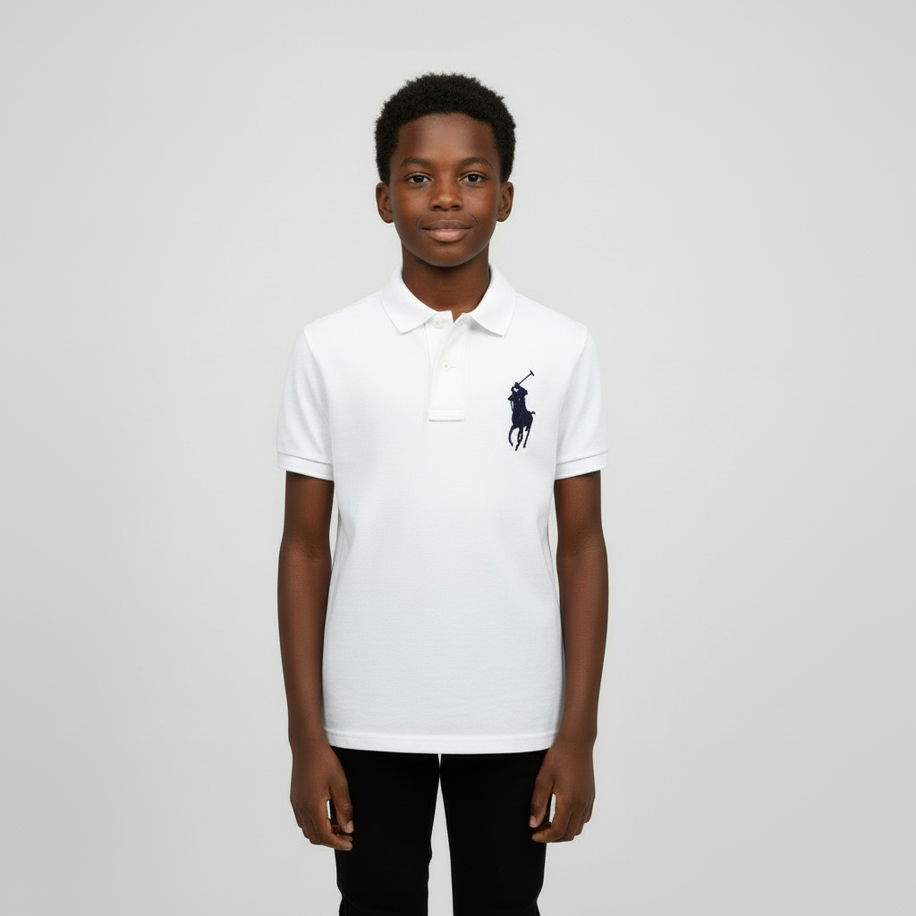 Big Boys polo T-shirt from ages 11 to 15  Comfortable and trendy 100% cotton