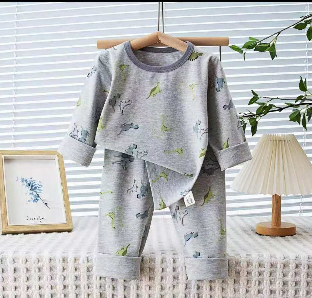 Grey dinosaur boys pajama