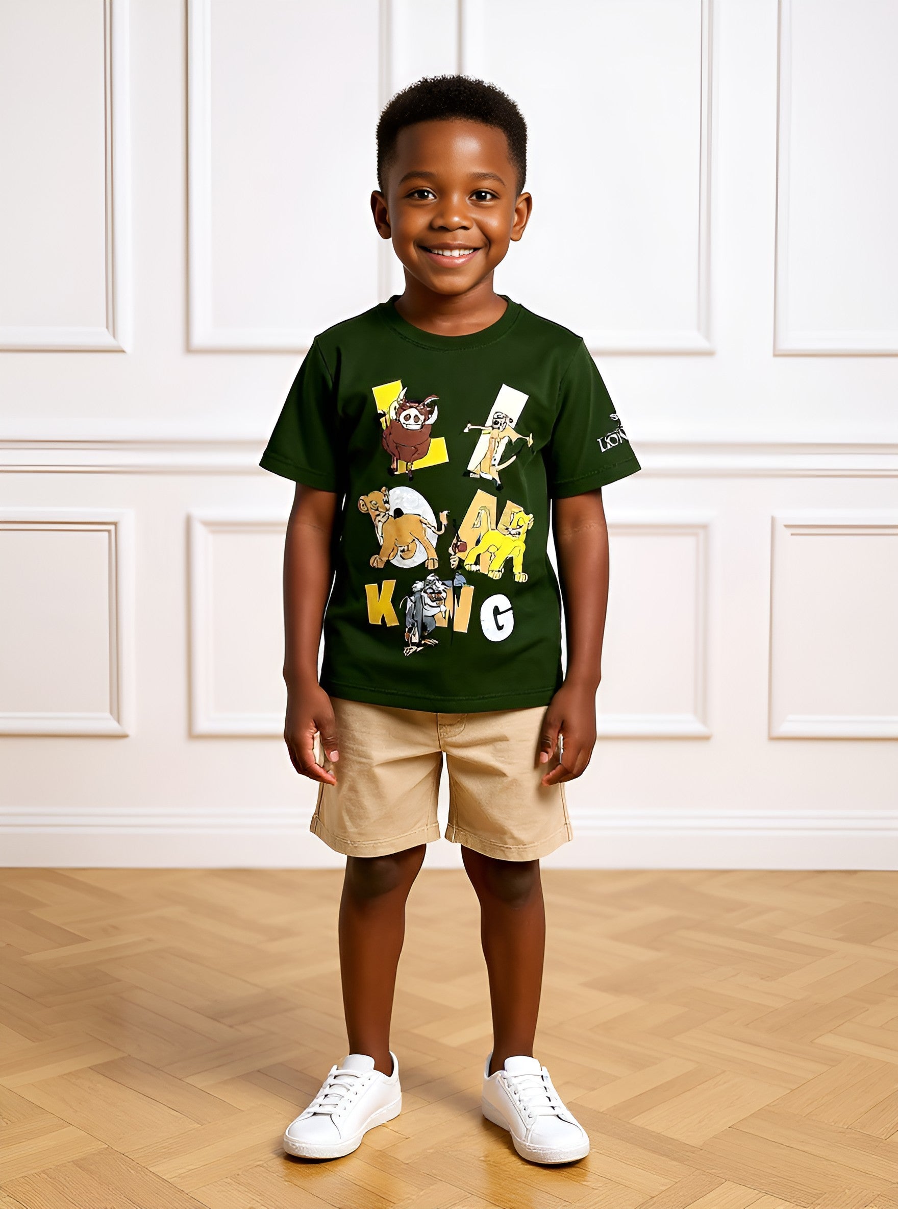 Lion King Green Short Set | Sizes 2–10 Years