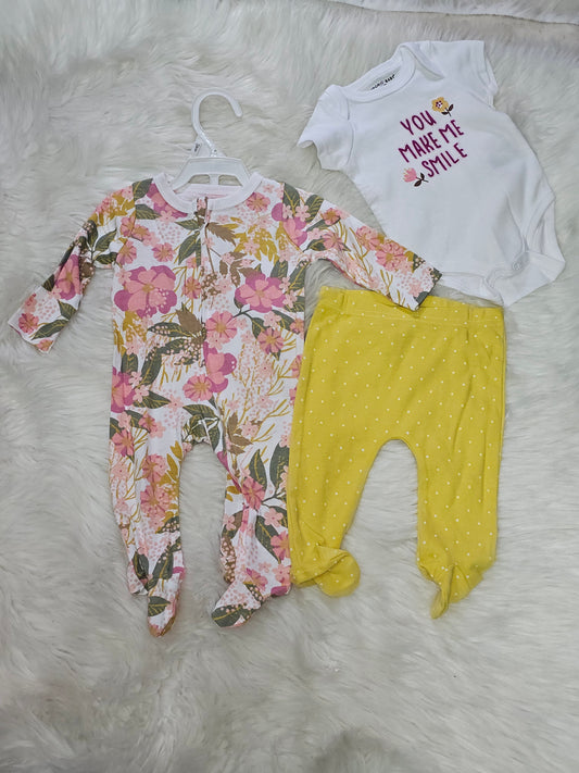 Three piece romper set
