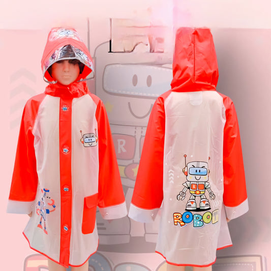 Red robot rain jacket in kenya