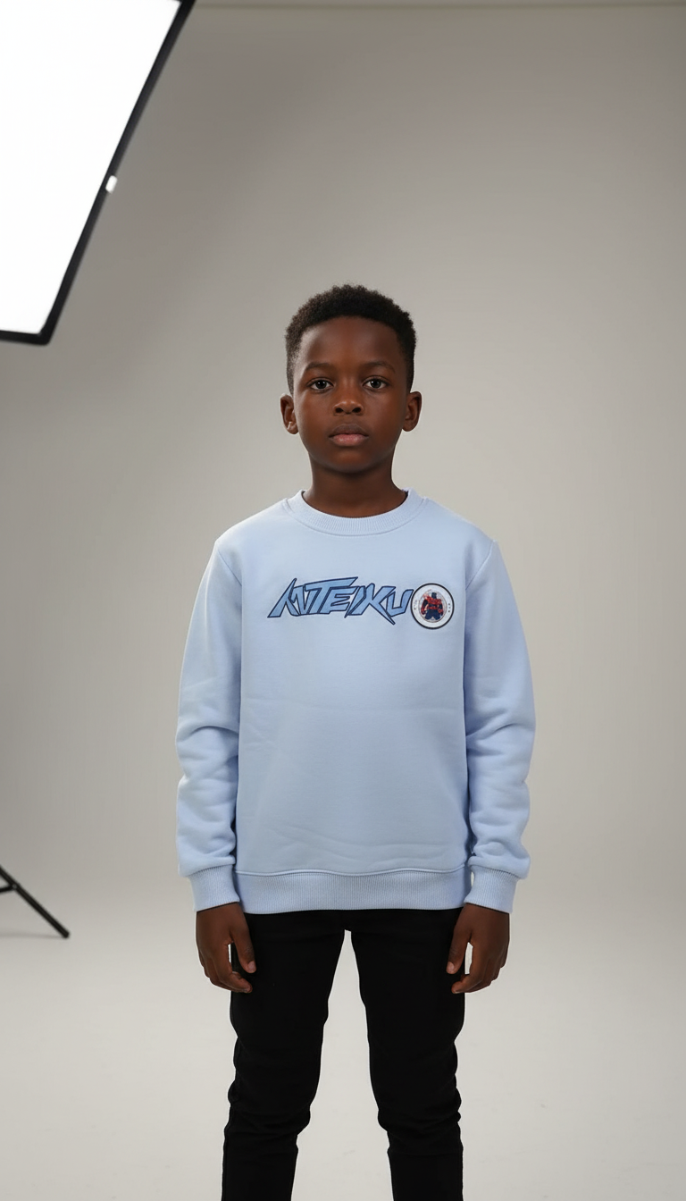 Boys sweat shirt with fleece lining
