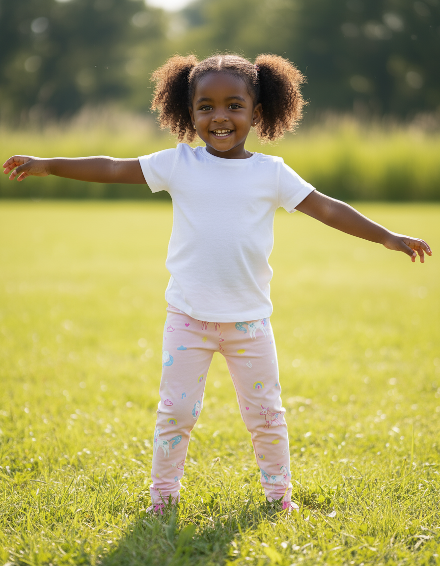 Peach Unicorn Girls' Tights | Sizes 60, 65, 100 | Kids Fashion Legwear