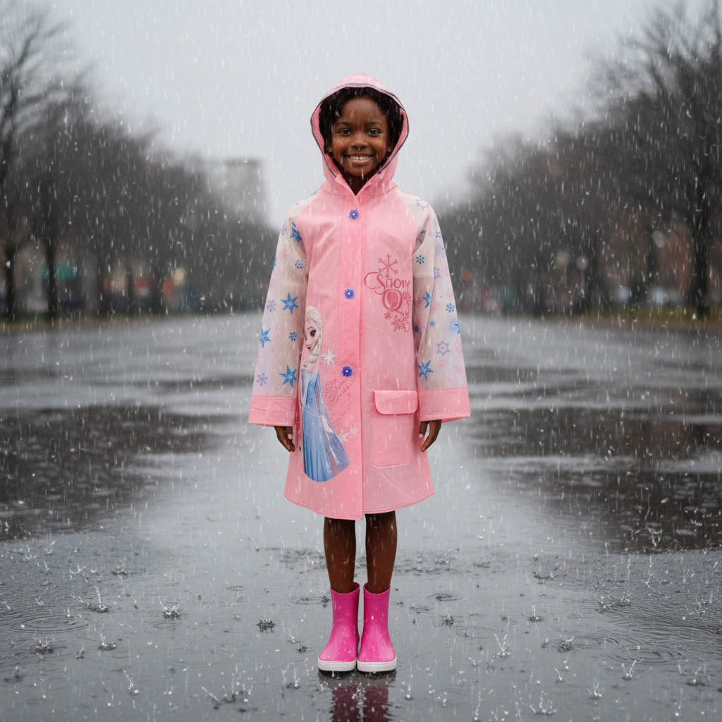 Snow White Kids Pink Rain Jacket | Disney Waterproof Coat