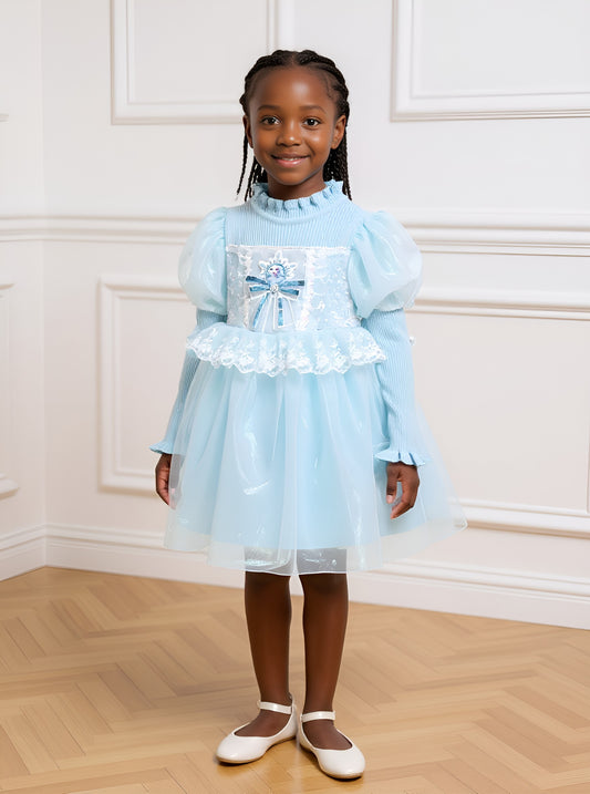 Frozen Sweater Dress for Girls | Cozy & Stylish Winter Outfit | Sizes 3–7 Years