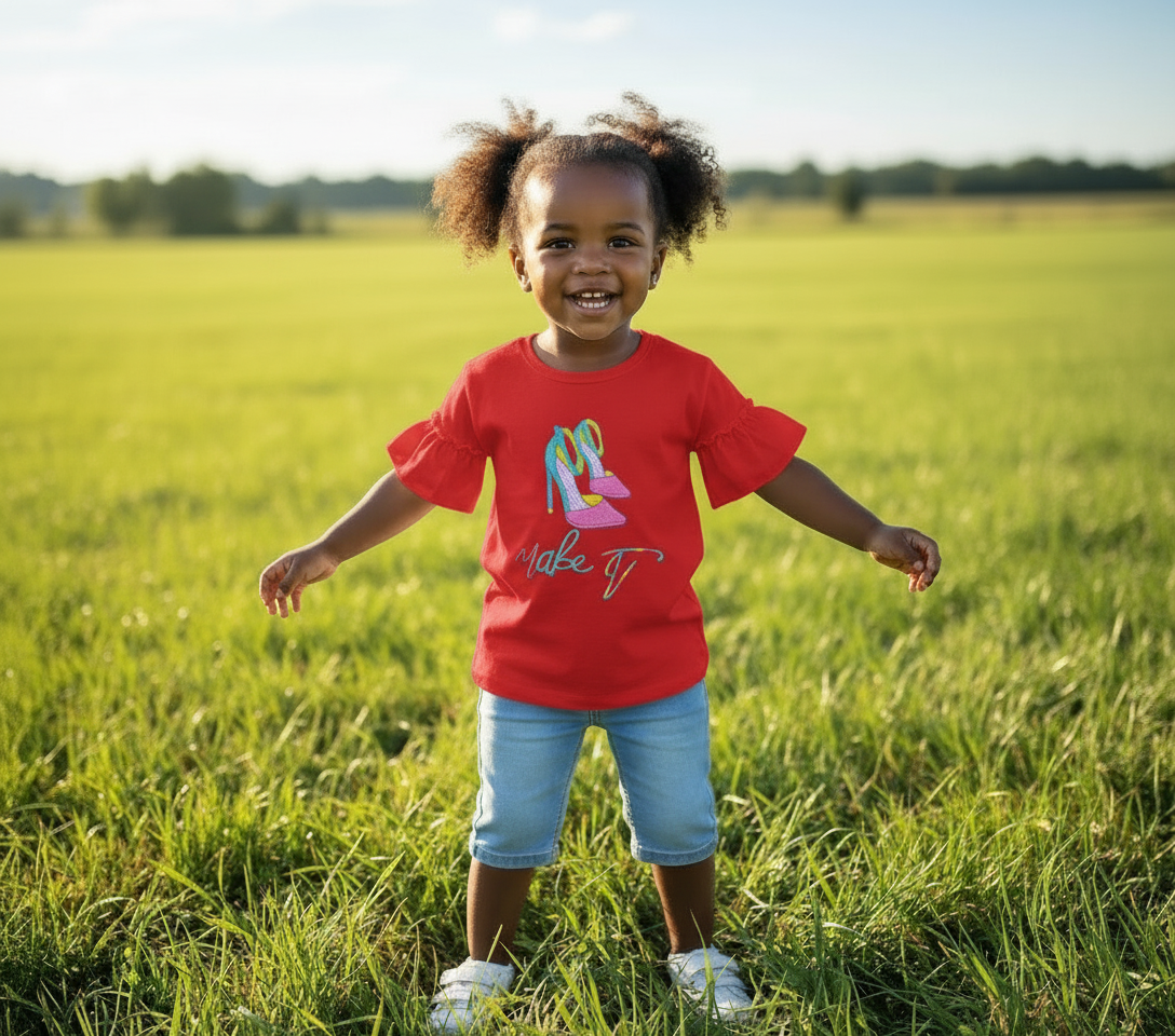 Girls funky high heel T-shirt