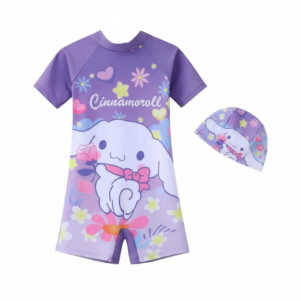 Girls’ Swimming Costumes | cinamol roll | Comfortable & Stylish Swimwear