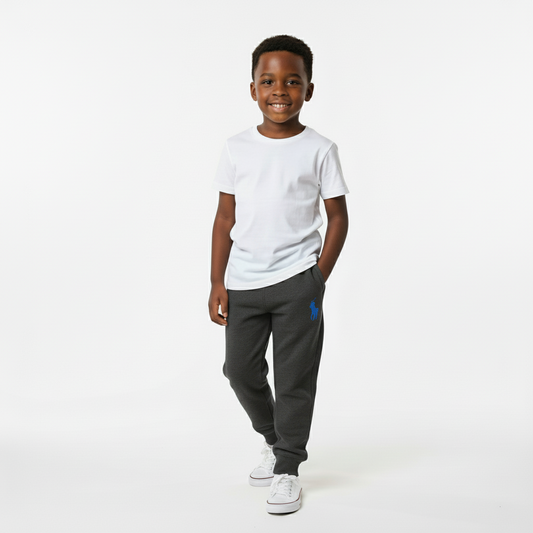Grey Polo Sweatpants | Sizes 3-9 Years | Comfortable & Durable
