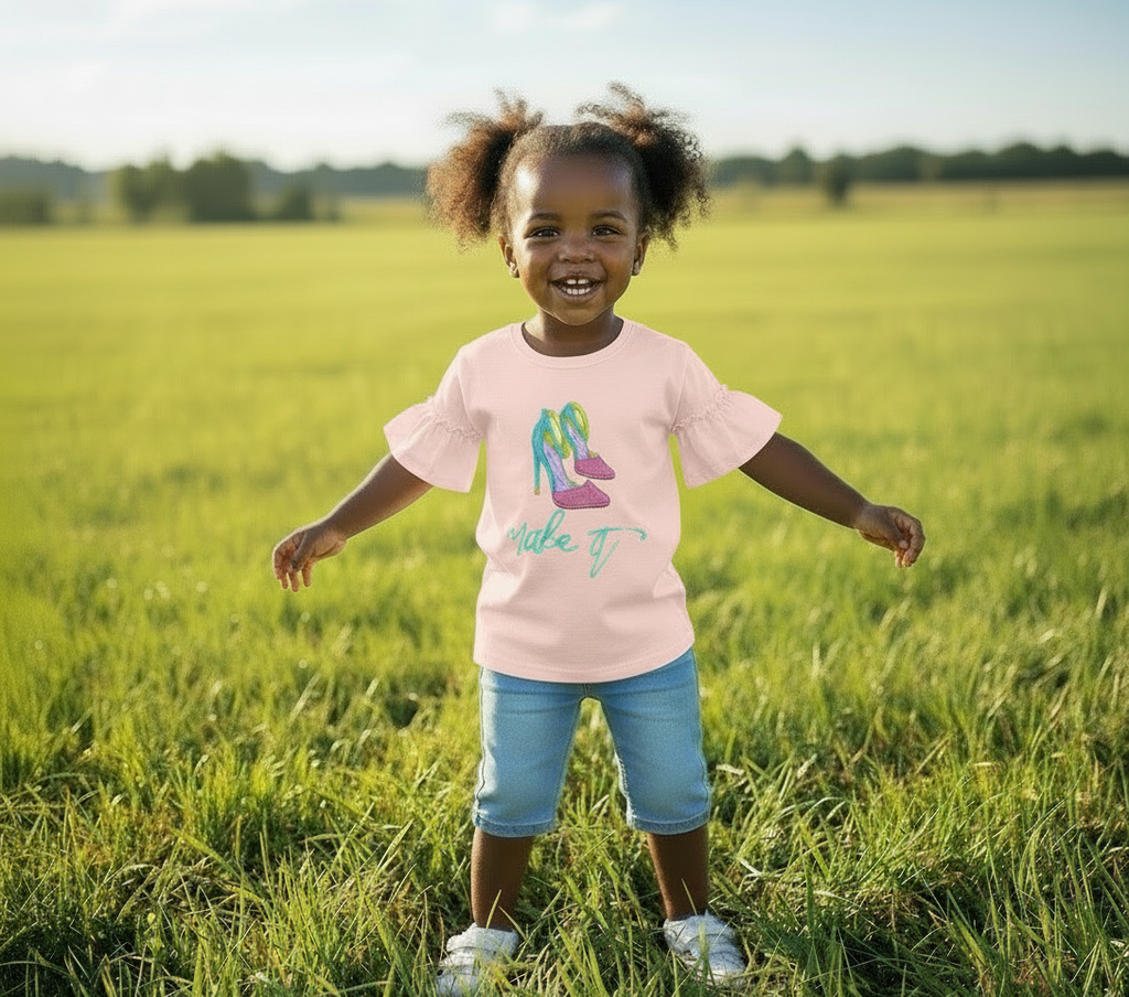 Girls funky high heel T-shirt