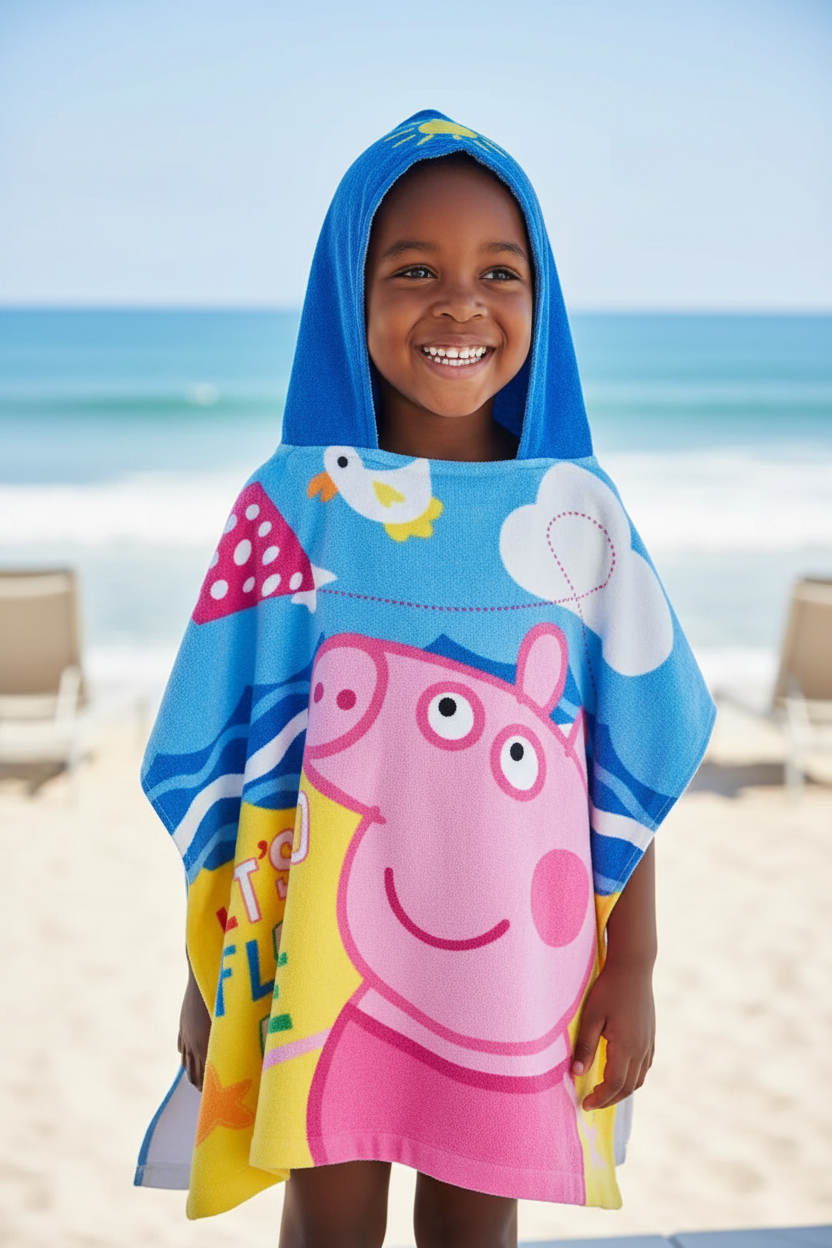 Kids Swimming Themed Towels | Quick Dry Soft Bath & Beach Towel for Boys