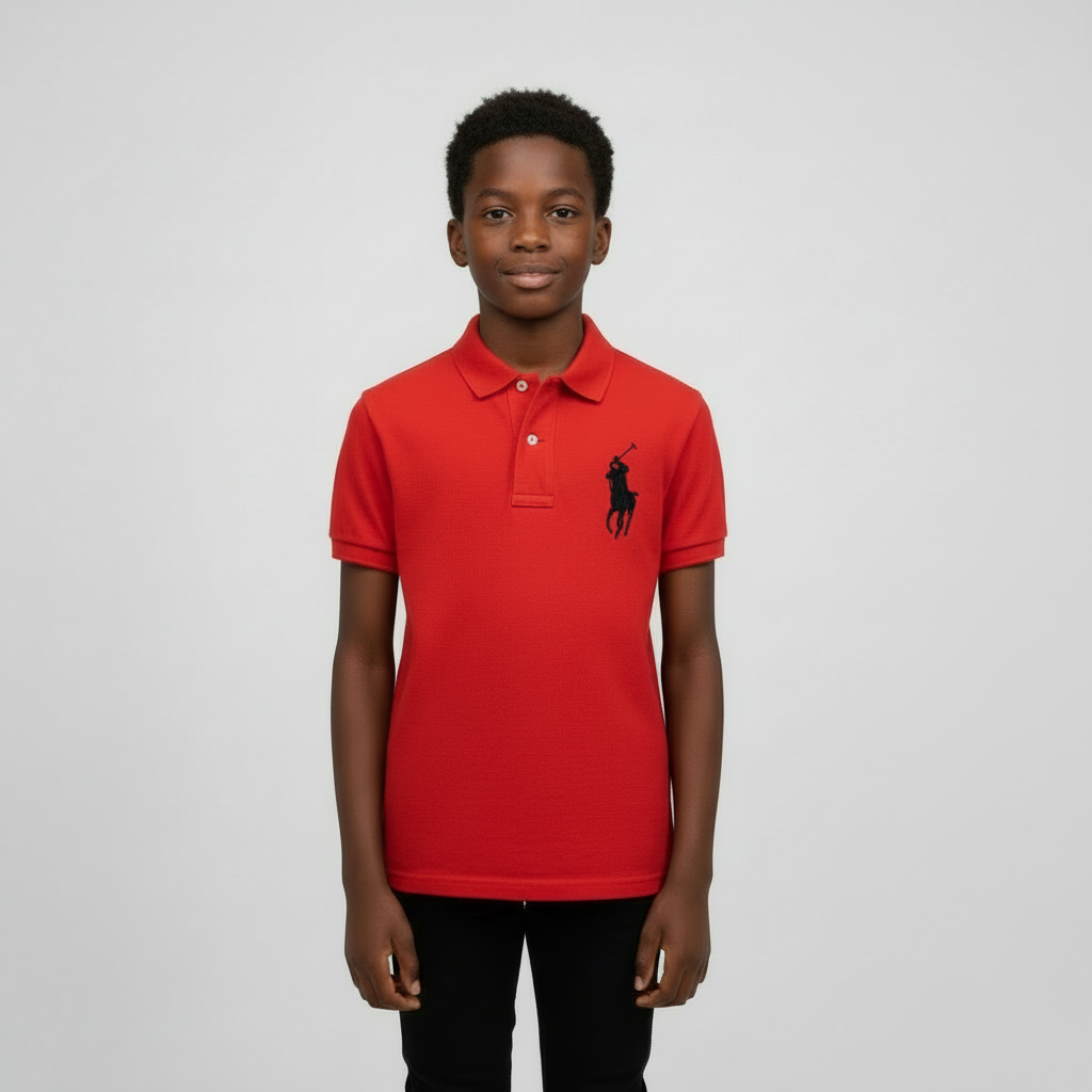 Big Boys polo T-shirt from ages 11 to 15  Comfortable and trendy 100% cotton