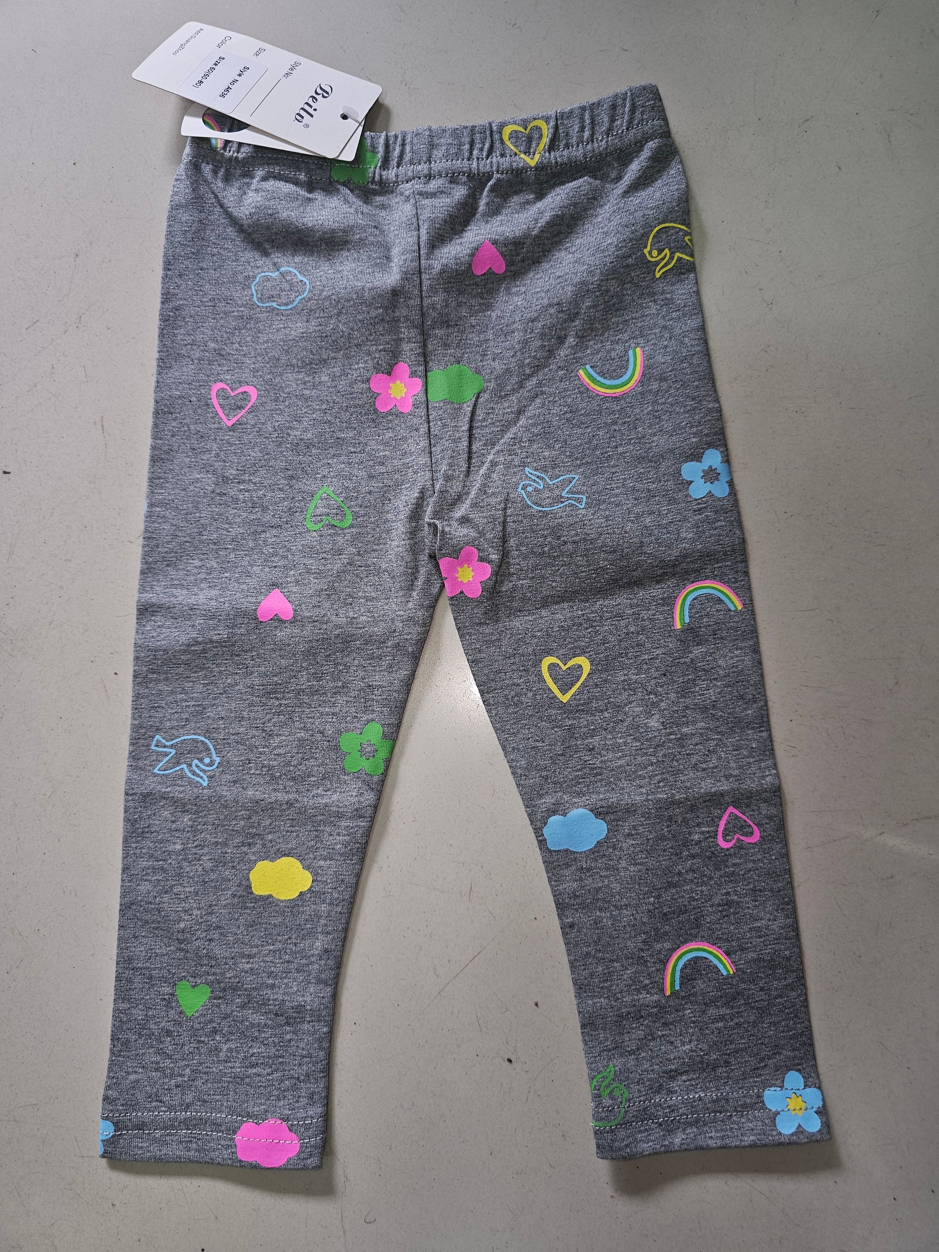 Rainbows Girls' Tights | Sizes 60 & 70 | Soft, Stylish & Comfortable
