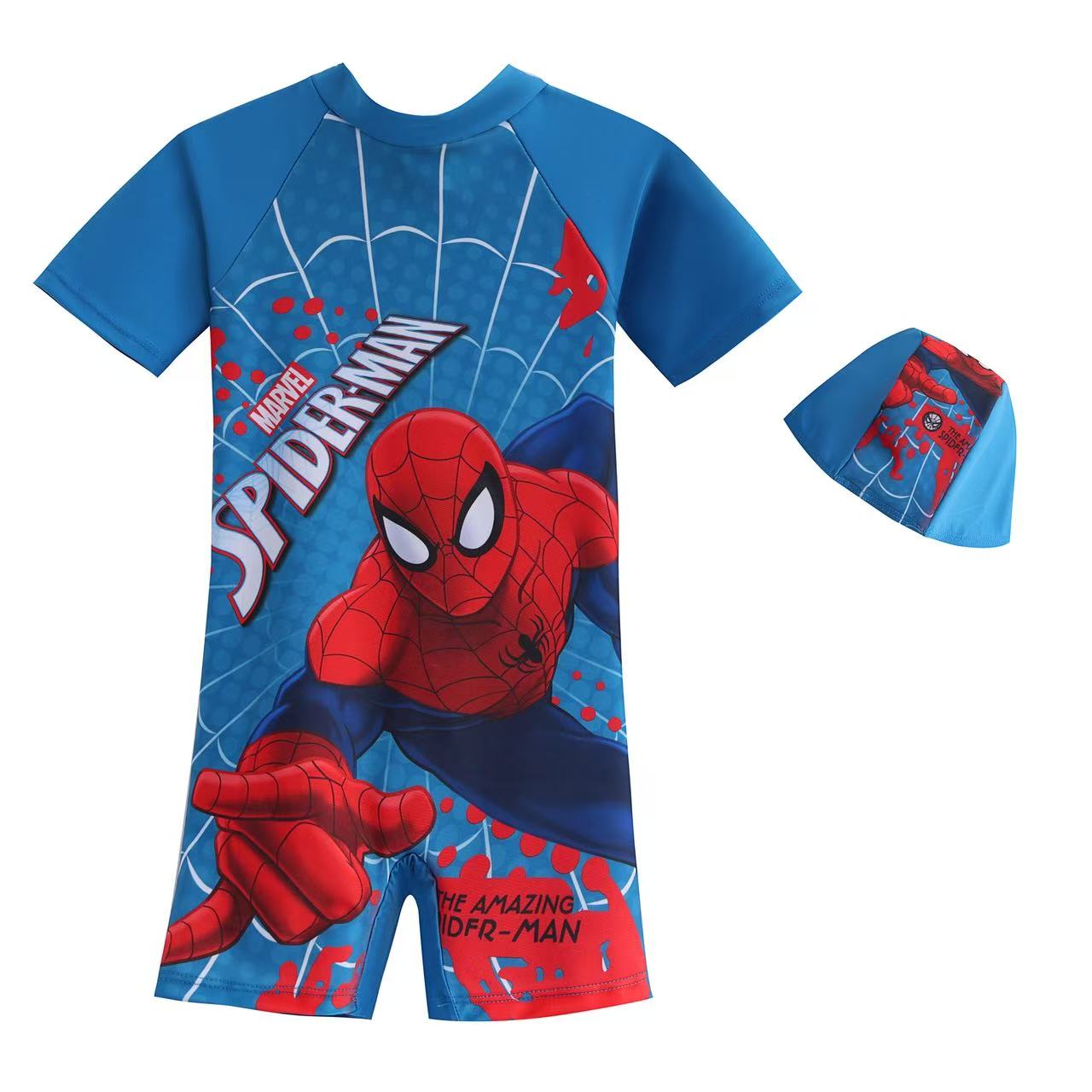 Boys Spiderman Swimming Costume | Sizes S, M, L, 2XL | Fun & Comfortable Swimwear
