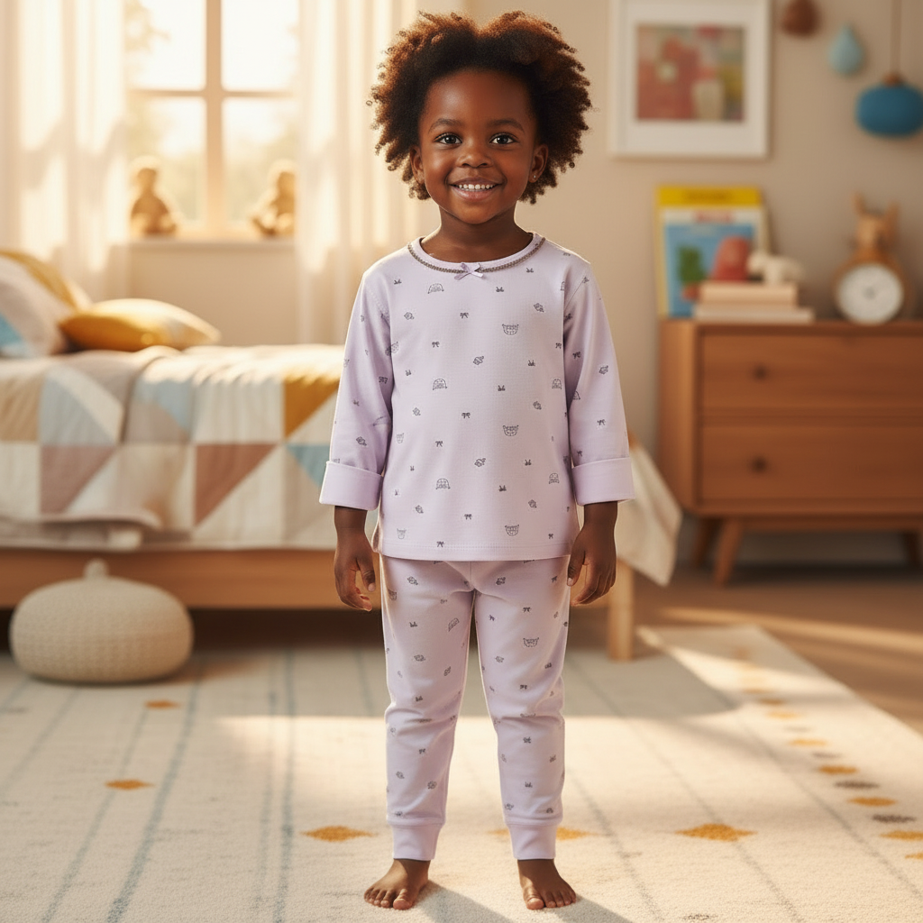Kuromi Organic cotton pajamas for girls ages 24 months to 9 years