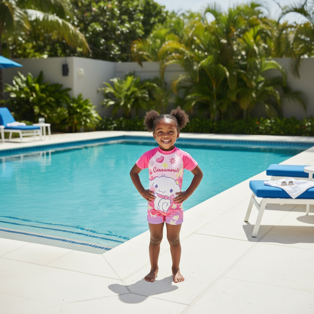 Girls’ Swimming Costumes | cinamol roll | Comfortable & Stylish Swimwear