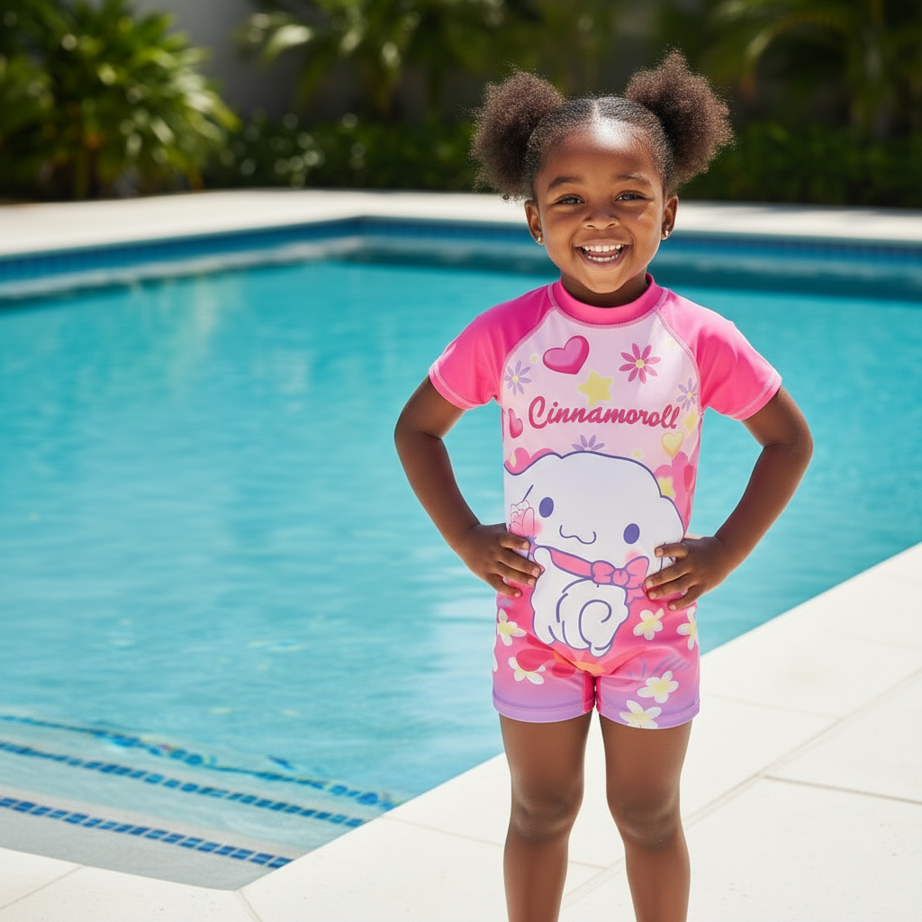 Girls’ Swimming Costumes | cinamol roll | Comfortable & Stylish Swimwear