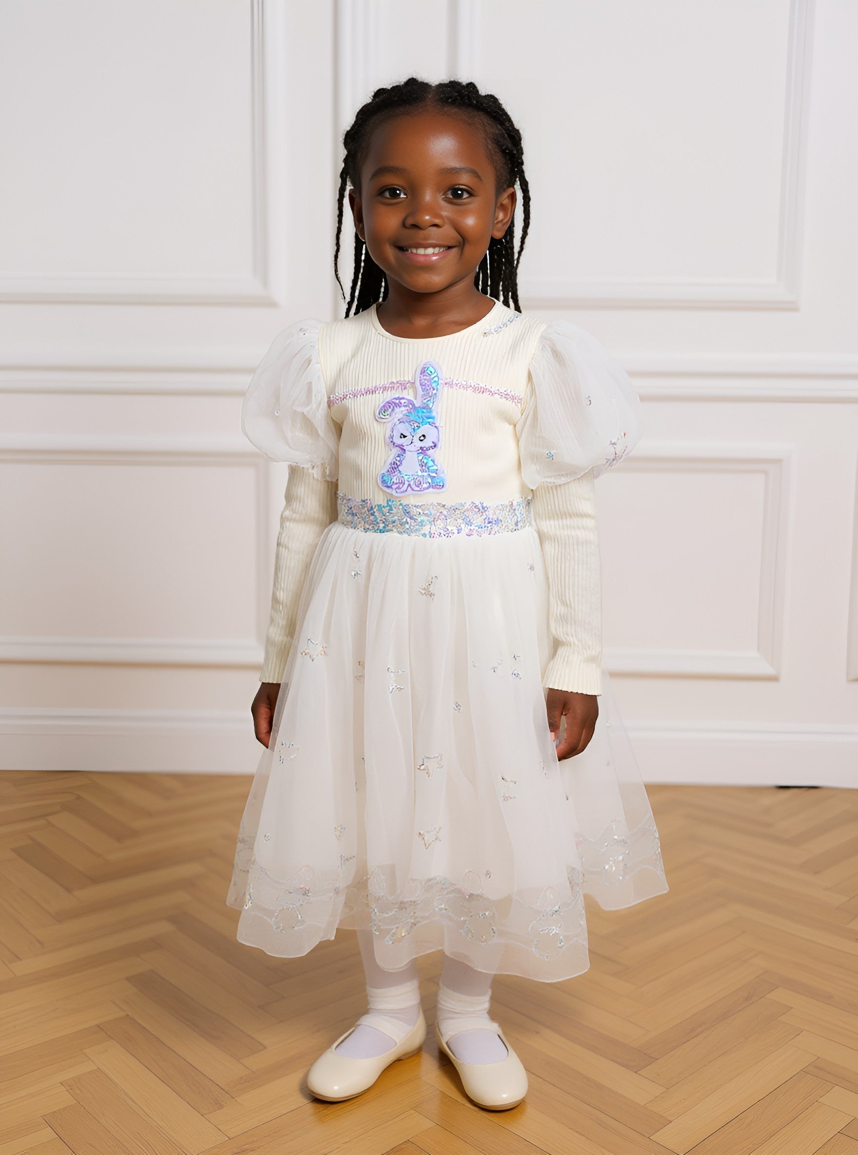 Stella Lou Girls’ Sweater Dress | Cozy & Stylish | Sizes 90–130