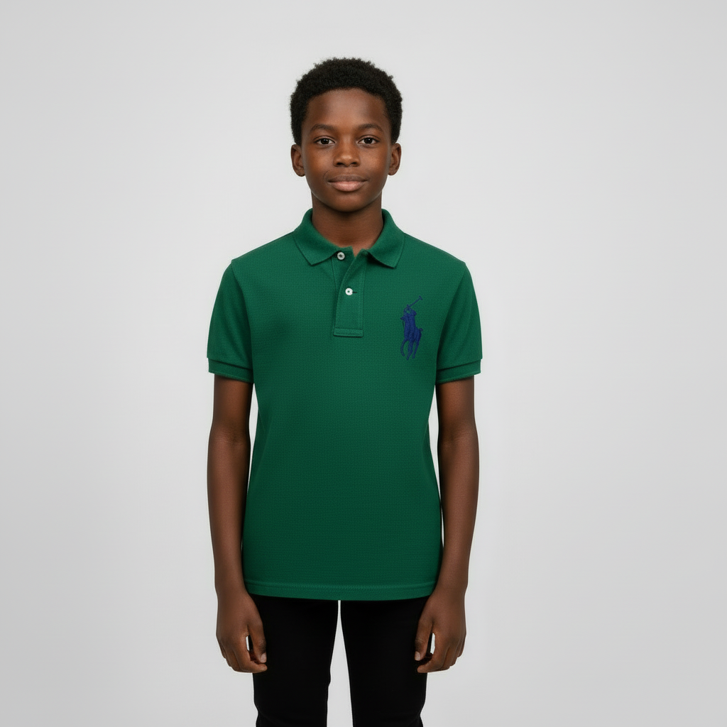 Big Boys polo T-shirt from ages 11 to 15  Comfortable and trendy 100% cotton